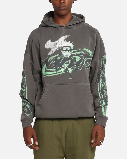 Goat Crew X Naruto Sage Mode Premium Hoodie Washed Charcoal