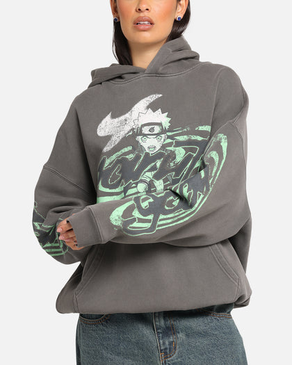 Goat Crew X Naruto Sage Mode Premium Hoodie Washed Charcoal