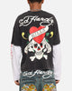 Ed Hardy Love Kills Layered Long Sleeve T-Shirt Black
