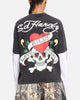 Ed Hardy Love Kills Layered Long Sleeve T-Shirt Black