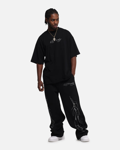 Ed Hardy Techno Rhinestone T-Shirt Black