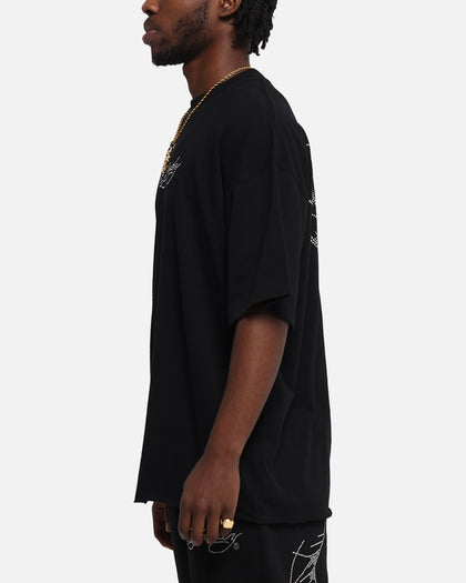 Ed Hardy Techno Rhinestone T-Shirt Black