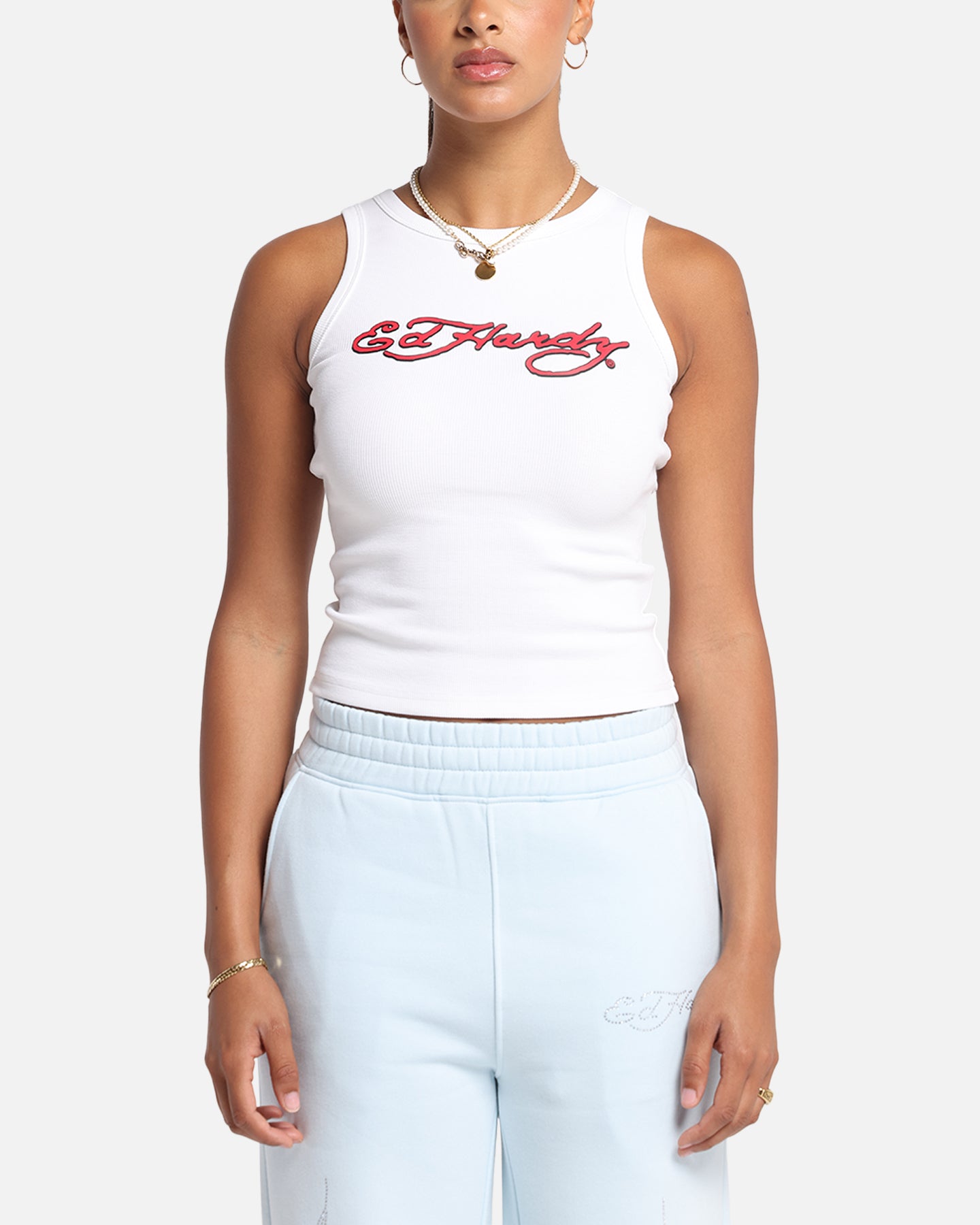 ed hardyタンクトップ　ホワイト Ed Hardy Women's Tried And True Tank White | Culture Kings