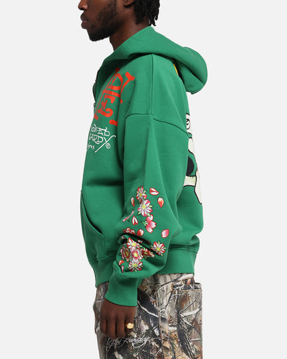 Ed Hardy Love Kills Slowly Zip Hoodie Green