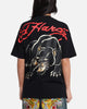 Ed Hardy Oversized Panther T-Shirt Black
