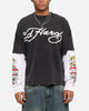 Ed Hardy Tiger Layered Long Sleeve T-Shirt Black