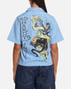 Ed Hardy Panther Button-Up Shirt Blue