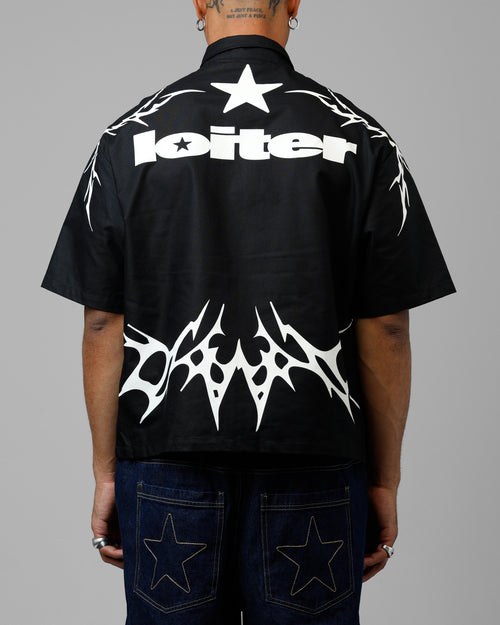 Loiter Cyber Zip V2 T-Shirt Black