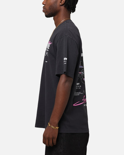 Outerstuff Alpine F1 Team Cursive T-Shirt Faded Black