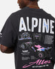 Outerstuff Alpine F1 Team Cursive T-Shirt Faded Black