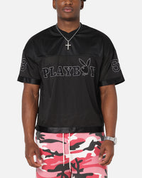 Playboy Boxy Football Jersey Black