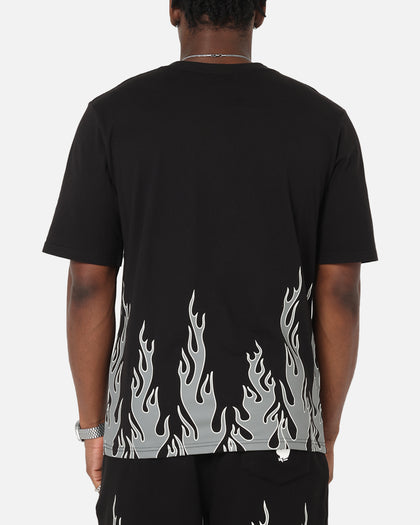 Playboy Gothic Flames T-Shirt Black
