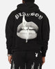 Playboy Gothic Mono Lips Hoodie Black