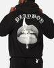 Playboy Gothic Mono Lips Hoodie Black