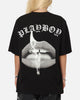 Playboy Gothic Mono Lips T-Shirt Black
