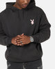 Playboy Stack Washed Hoodie Washed Black