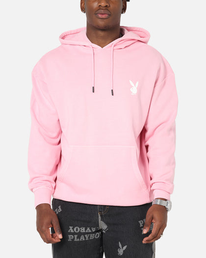 Playboy Stack Washed Hoodie Washed Pink