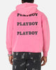 Playboy Stack Washed Hoodie Washed Raspberry