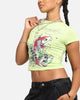 Ed Hardy Women's Koi Baby T-Shirt Green