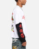 Ed Hardy Skull Layered Long Sleeve T-Shirt White