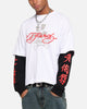 Ed Hardy Skull Layered Long Sleeve T-Shirt White