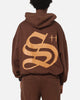 Saint Morta Sacred Script Hoodie Brown