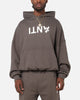 The Anti Order Reverse Logo Hoodie Charcoal Grey