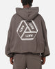 The Anti Order Reverse Logo Hoodie Charcoal Grey