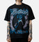 73Studio Disney Fantasia Chernabog Airbrush T-Shirt Black Acidwash