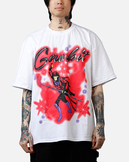 Goat Crew Marvel X-Men Gambit Airbrush T-Shirt White