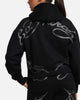 Ed Hardy Cyber Rhinestone Zip-Up Hoodie Black