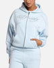 Ed Hardy Cyber Rhinestone Zip-Up Hoodie Light Blue