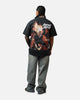 73Studio Marvel Ghost Rider Fire Vintage T-Shirt Black Acidwash