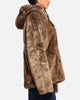 XXIII Into The Wild Fur Jacket Brown