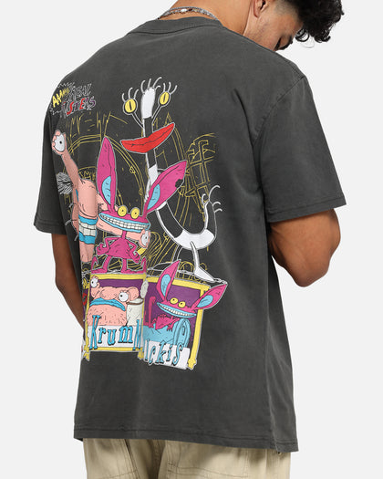 American Thrift x Aaahh!!! Real Monsters Monsters Heavy T-Shirt Black Wash