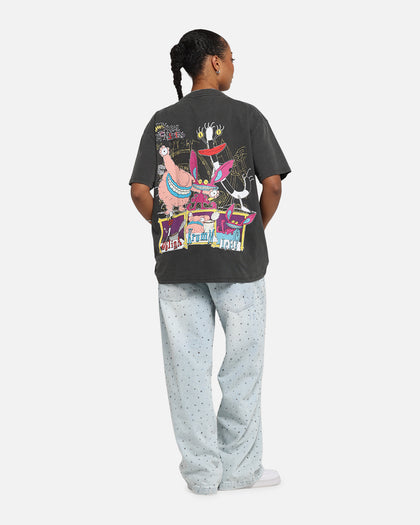 American Thrift x Aaahh!!! Real Monsters Monsters Heavy T-Shirt Black Wash