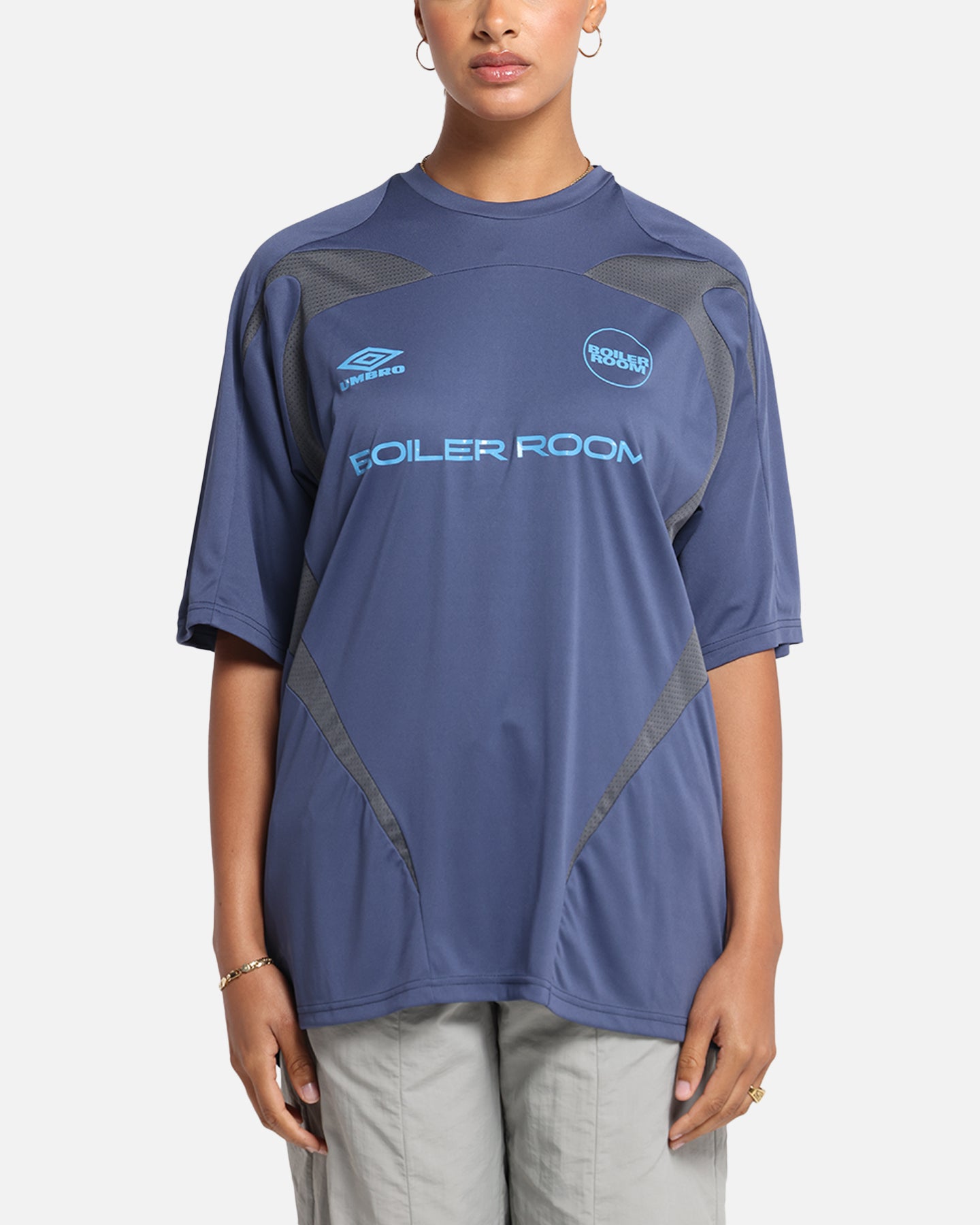 Boiler Room X Umbro Football Jersey T-Shirt Blue | Culture Kings