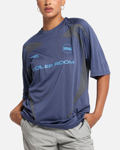 Boiler Room X Umbro Football Jersey T-Shirt Blue