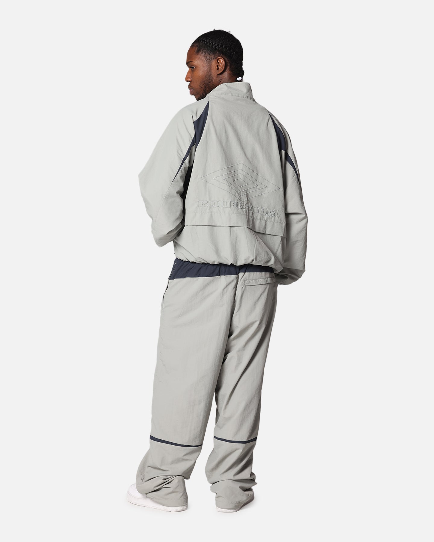 Boiler Room X Umbro Shell Track Jacket Grey | Culture Kings