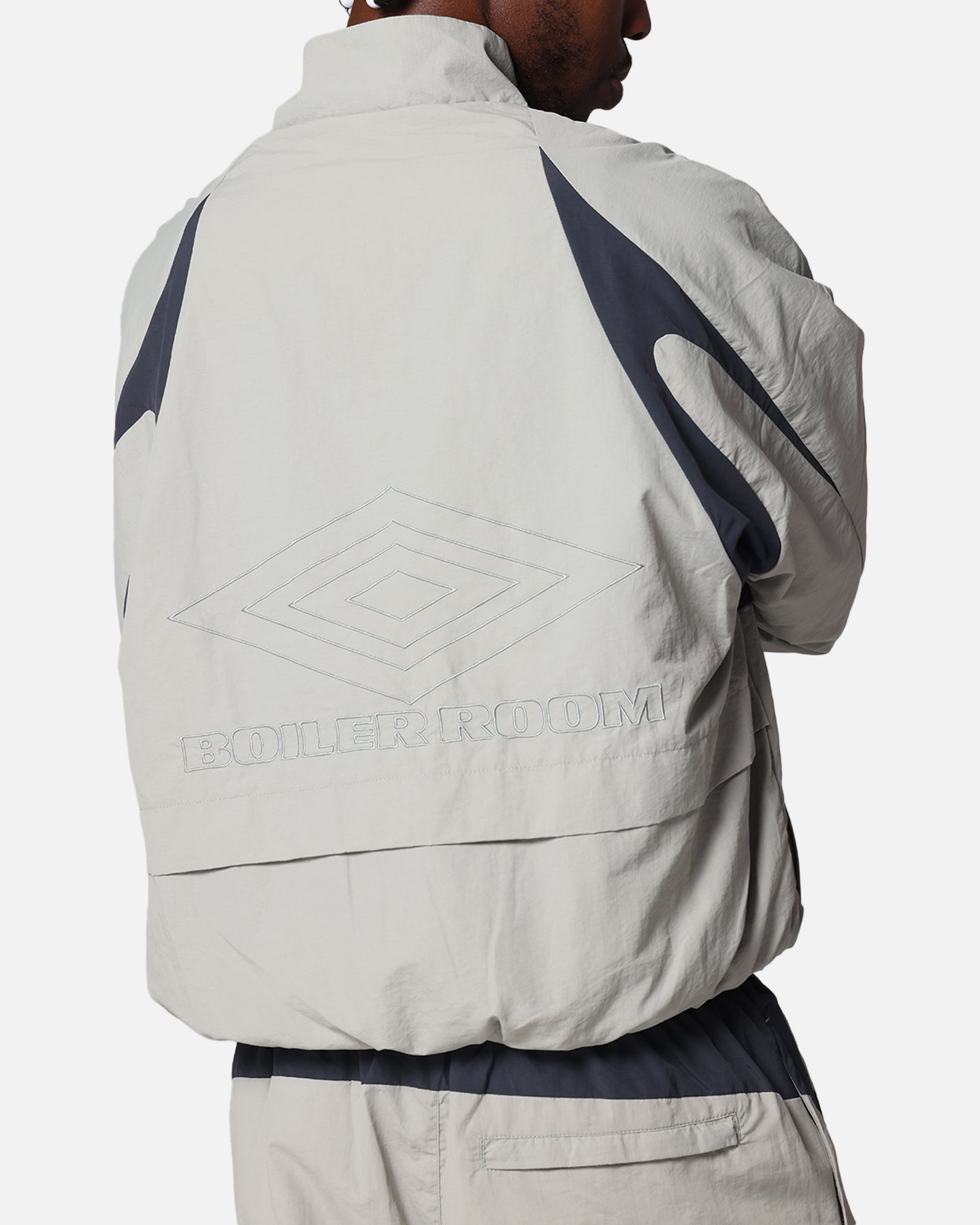 Boiler Room X Umbro Shell Track Jacket Grey | Culture Kings
