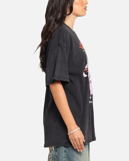 73Studio X Cartoon Network Courage The Cowardly Dog Grail Vintage T-Shirt Black Acidwash