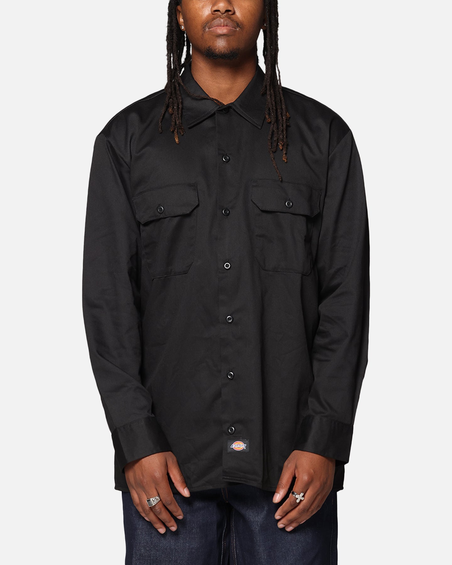 Dickies Long Sleeve Work Shirt Black | Culture Kings