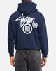 S Double Shawn Dot Zip Through Hoodie Washed Navy