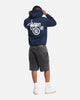 S Double Shawn Dot Zip Through Hoodie Washed Navy