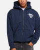 S Double Shawn Dot Zip Through Hoodie Washed Navy