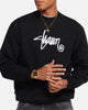 S Double Shawn Script Crewneck Black