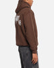 S Double Shawn Script Hoodie Chocolate