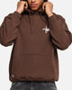 S Double Shawn Script Hoodie Chocolate