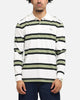 Fred Perry Jersey Stripe Polo Shirt Light Ecru