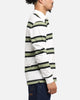Fred Perry Jersey Stripe Polo Shirt Light Ecru